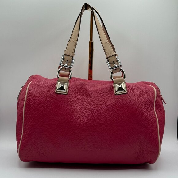 Pulicati Soft Leather Pink Satchel Bag - Picture 1 of 16